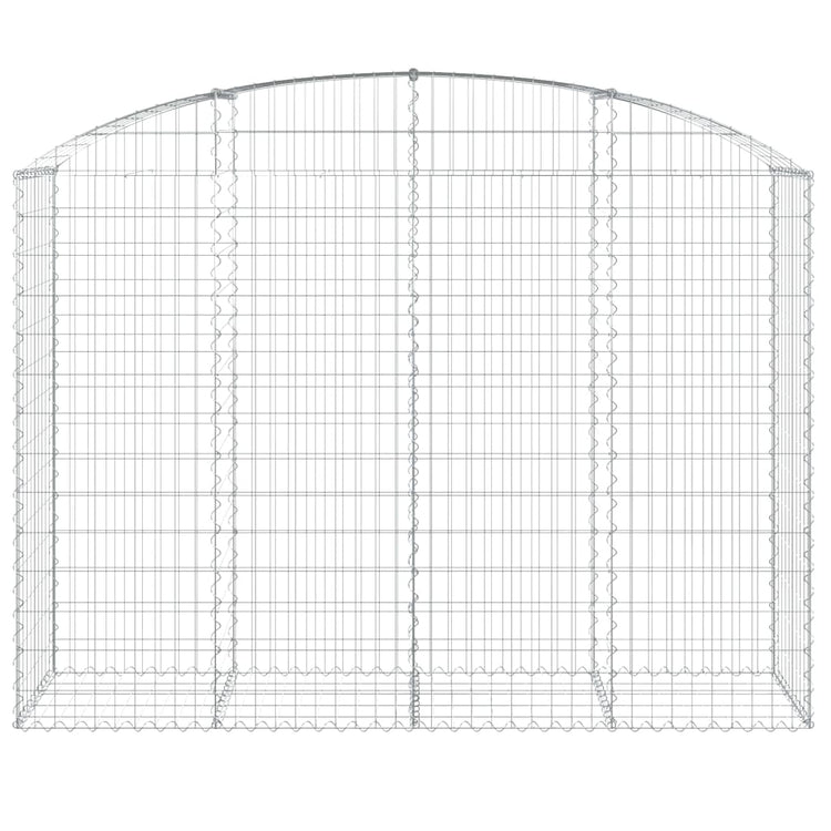 Vidaxl Schanskorf Voûté 200x50x140 160 cm fer galvanisé