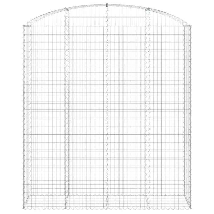 Vidaxl Schanskorf Voûté 200x50x220 240 cm fer galvanisé