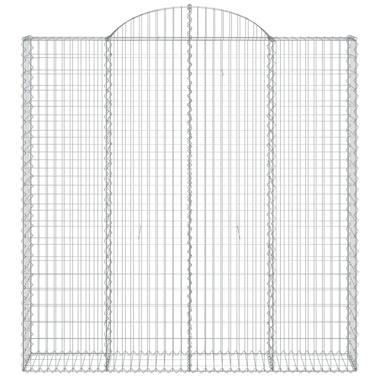 Vidaxl Schanskorf voûté 200x30x200 220 cm fer galvanisé