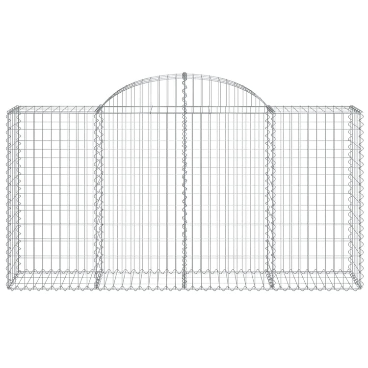 Vidaxl schanskorf voûté 200x50x100 120 cm fer galvanisé
