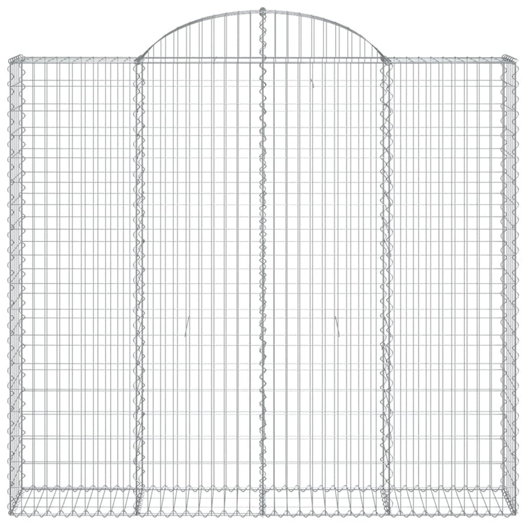 Vidaxl schanskorf voûté 200x50x180 200 cm fer galvanisé