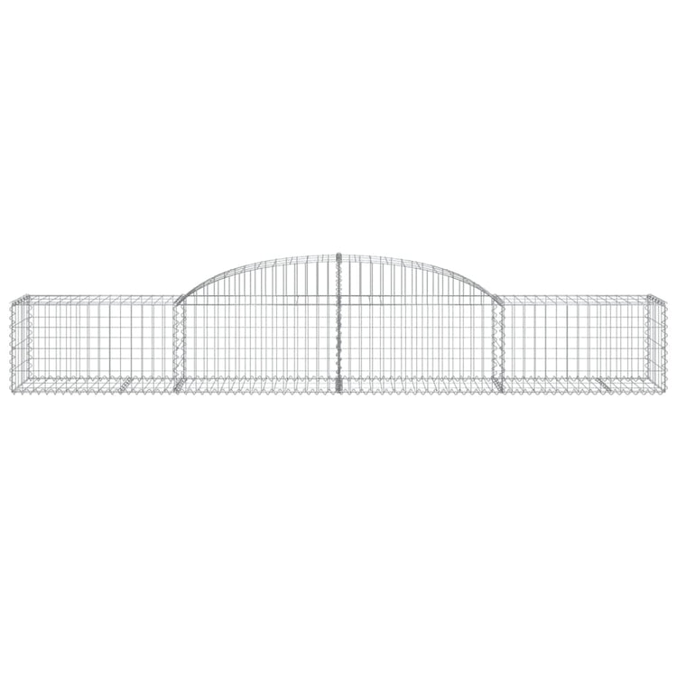 Vidaxl schanskorf voûté 300x50x40 60 cm fer galvanisé