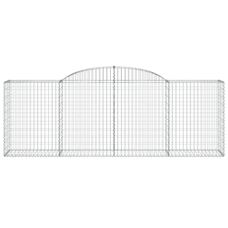 Vidaxl schanskorf voûté 300x50x100 120 cm fer galvanisé