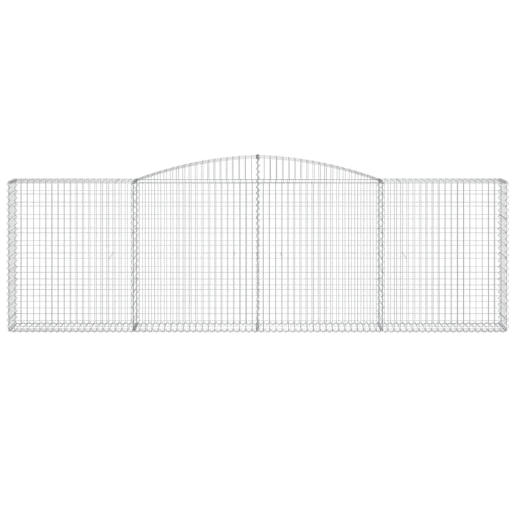 Vidaxl Schanskorf Voûté 400x30x120 140 cm fer galvanisé