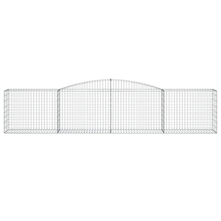 Vidaxl schanskorf voûté 400x50x80 100 cm fer galvanisé
