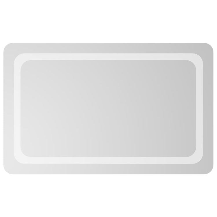 Miroir de salle de bain Vidaxl LED 50x80 cm