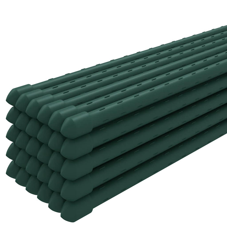 Vidaxl Plant Stakes 30 st 150 cm en acier vert