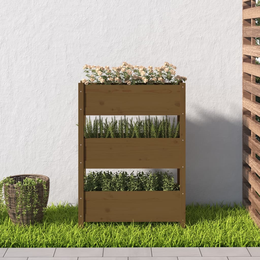 Vidaxl Planning Boîte 77x25x104.5 cm Pine solide Brown