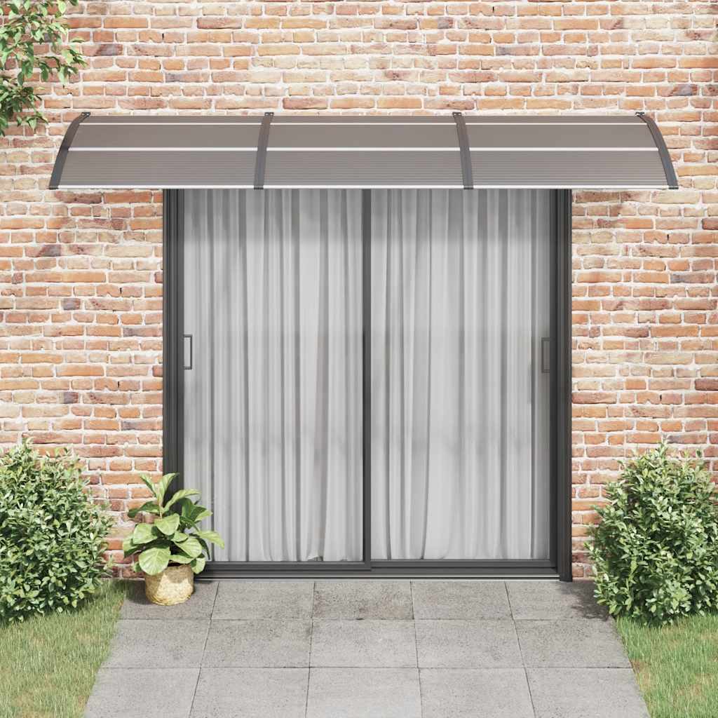 Vidaxl Porte auvent 300x75 cm Polycarbonate noir