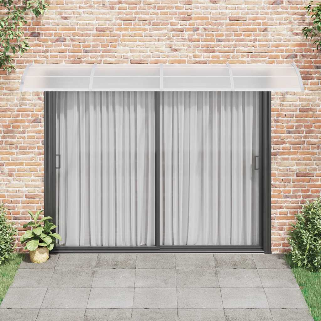 Vidaxl Porte auvent 350x100 cm Polycarbonate gris