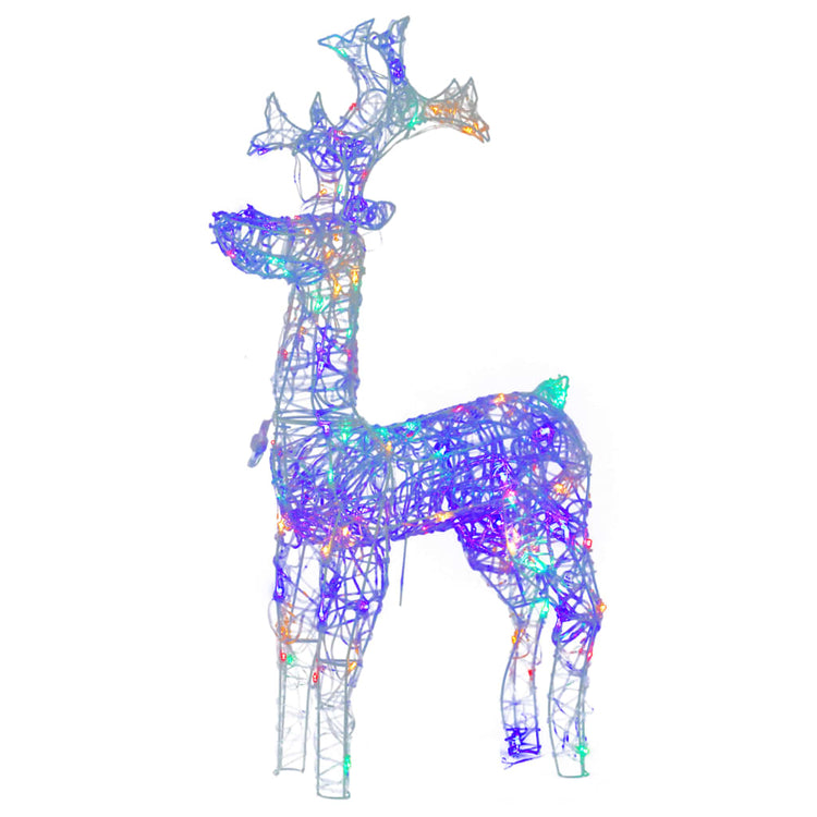 Vidaxl Christmas Decorations Rendeer 2 PCS 60x16x100 cm acrylique