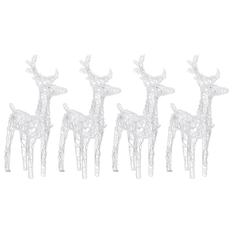 Vidaxl Christmas Animals 4 St 160 LEDS Bleu acrylique