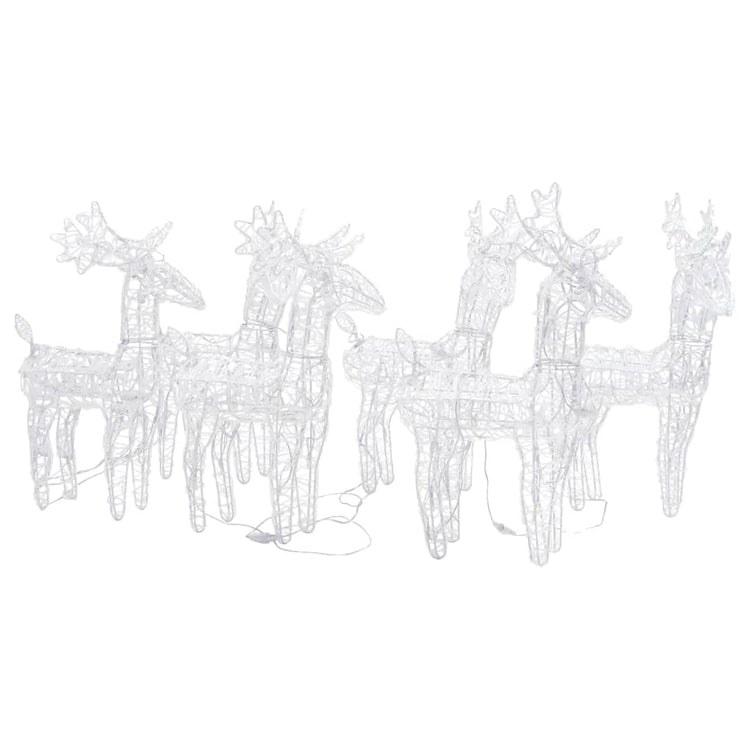 Vidaxl Christmas Animals 6 ST 240 LEDS Acrylique Multi-Colord