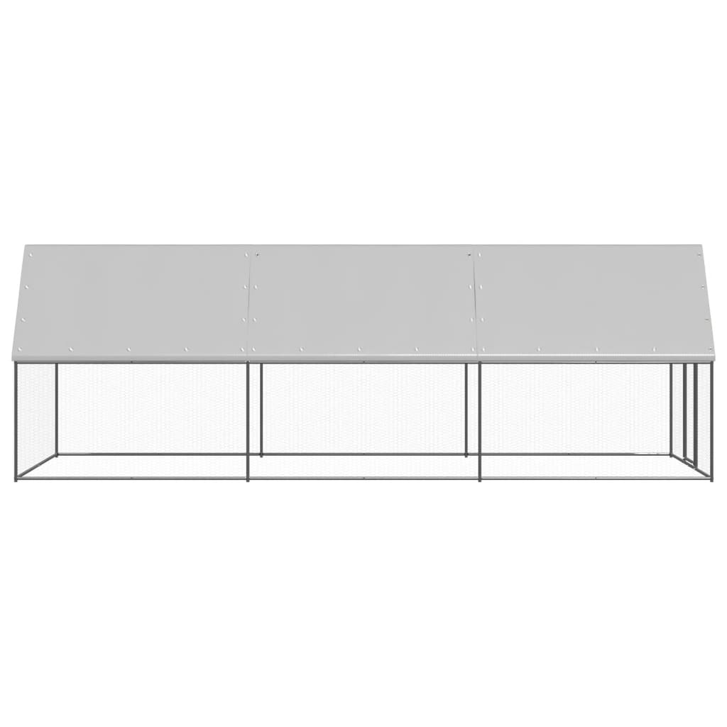 Vidaxl Buitenhok pour les poulets 2x6x2 m en acier galvanisé