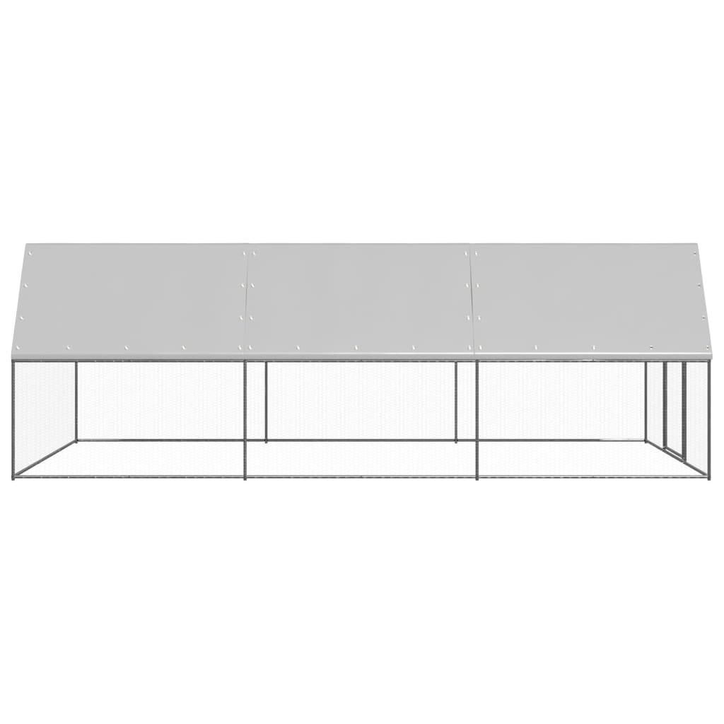 Vidaxl Buitenhok pour les poulets 3x6x2 m en acier galvanisé