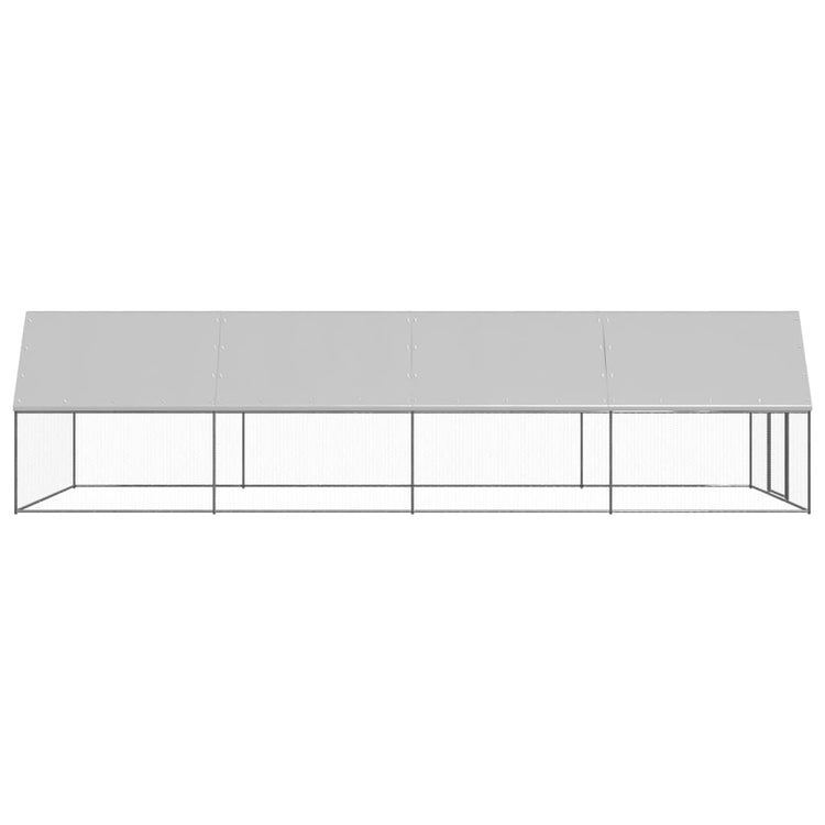 Vidaxl Buitenhok pour les poulets 3x8x2 m en acier galvanisé