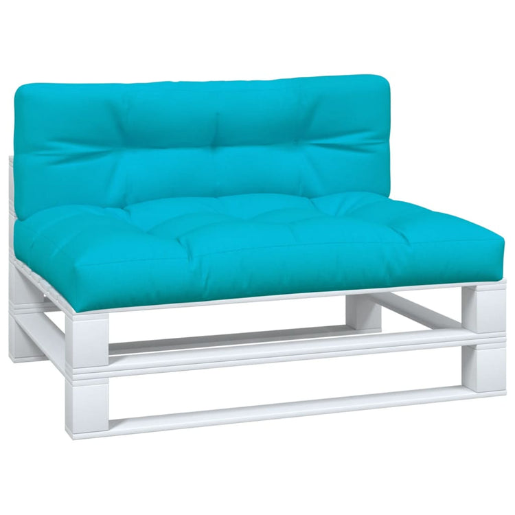 Coussins de palette vidaxl 2 st tissu turquoise