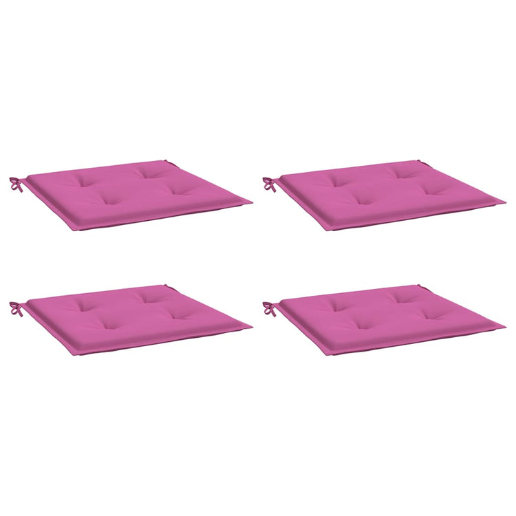 Coussins de chaise de jardin vidaxl 4 ST 40x40x3 cm tissu rose