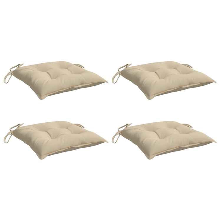 Coussins de palette vidaxl 4 ST 50x50x7 cm Oxford tissu beige