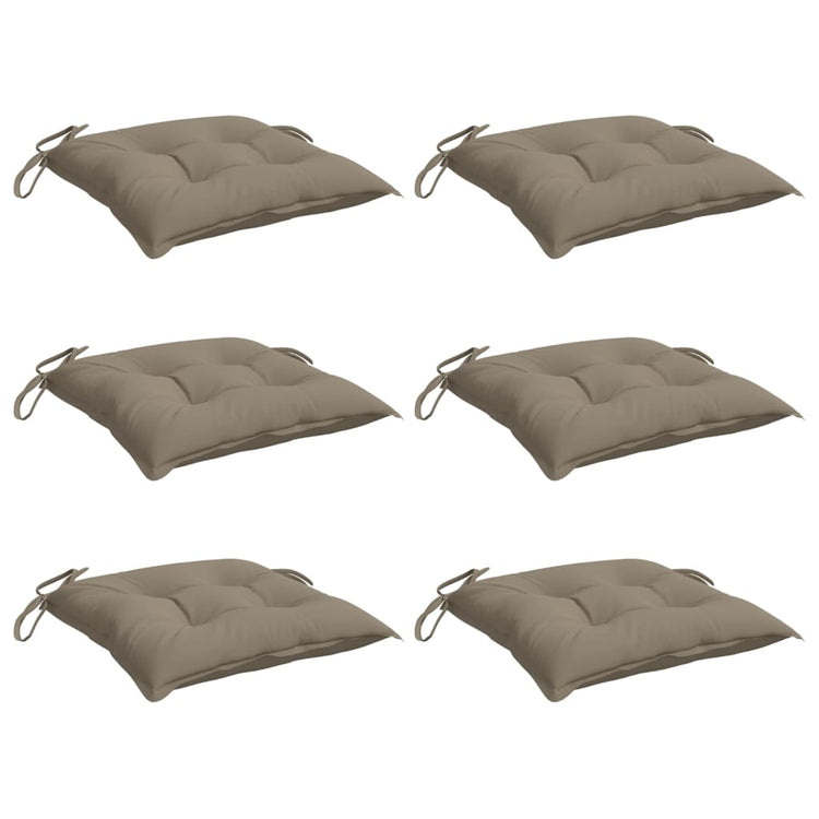 Coussins de palette vidaxl 6 ST 50x50x7 cm Oxford tissu taupe