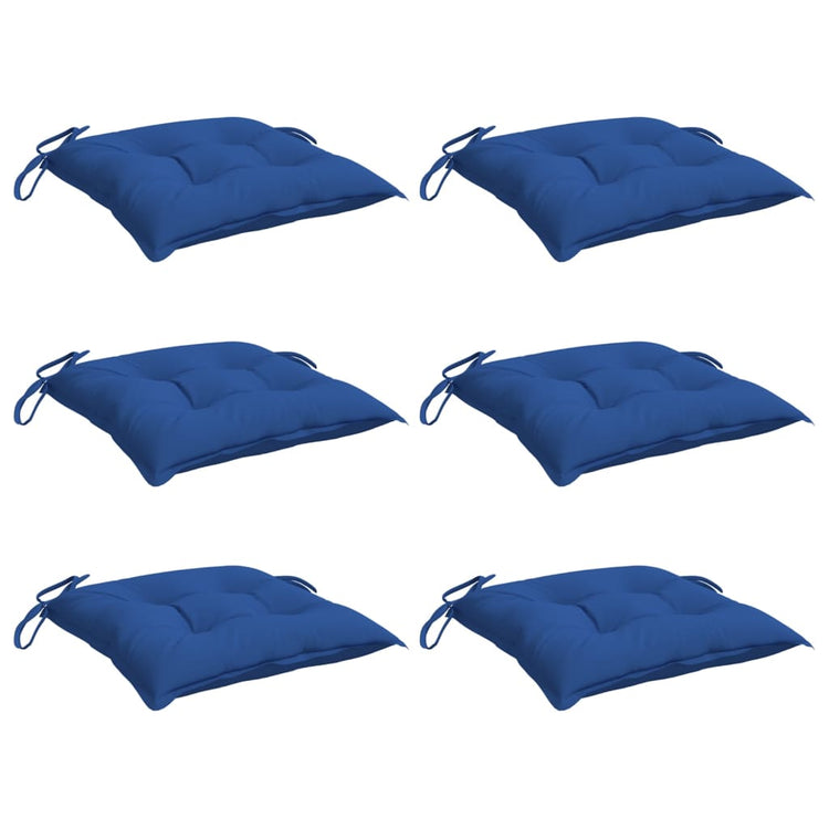 Coussins de palette vidaxl 6 st 50x50x7 cm oxford tissu bleu