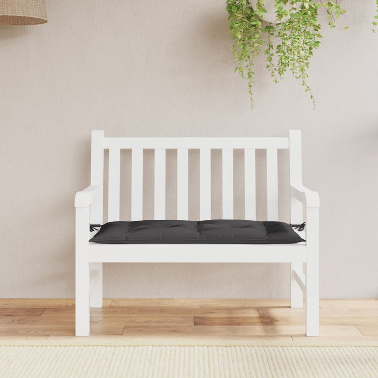 Vidaxl jardin banc coussin 100x50x7 cm tissu oxford noir