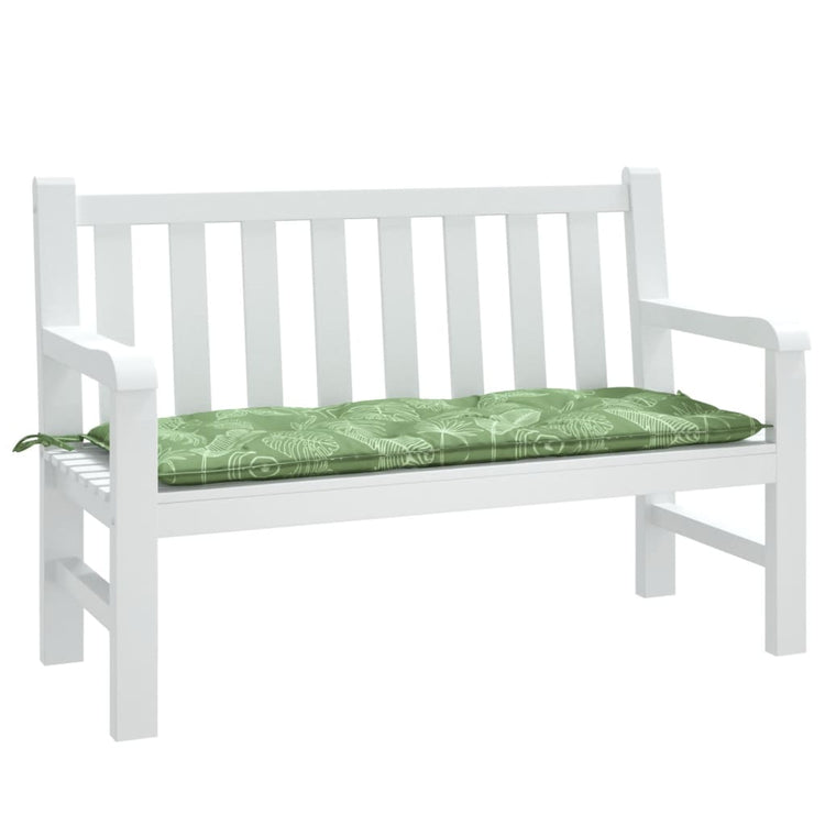 Vidaxl Garden Banc Cushion Feuille Modèle 120x50x7 cm Tissu
