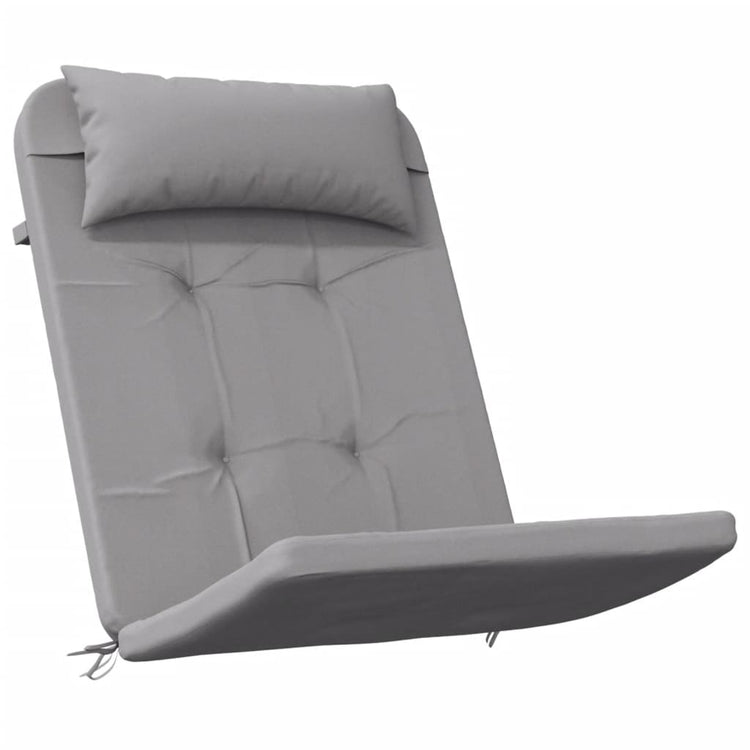 Coussins de chaise Vidaxl 2 St Adirondack Oxford tissu gris