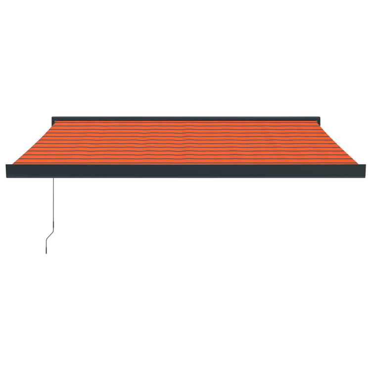 Vidaxl Luifel extensible 3x2,5 m poussière et aluminium orange et brun