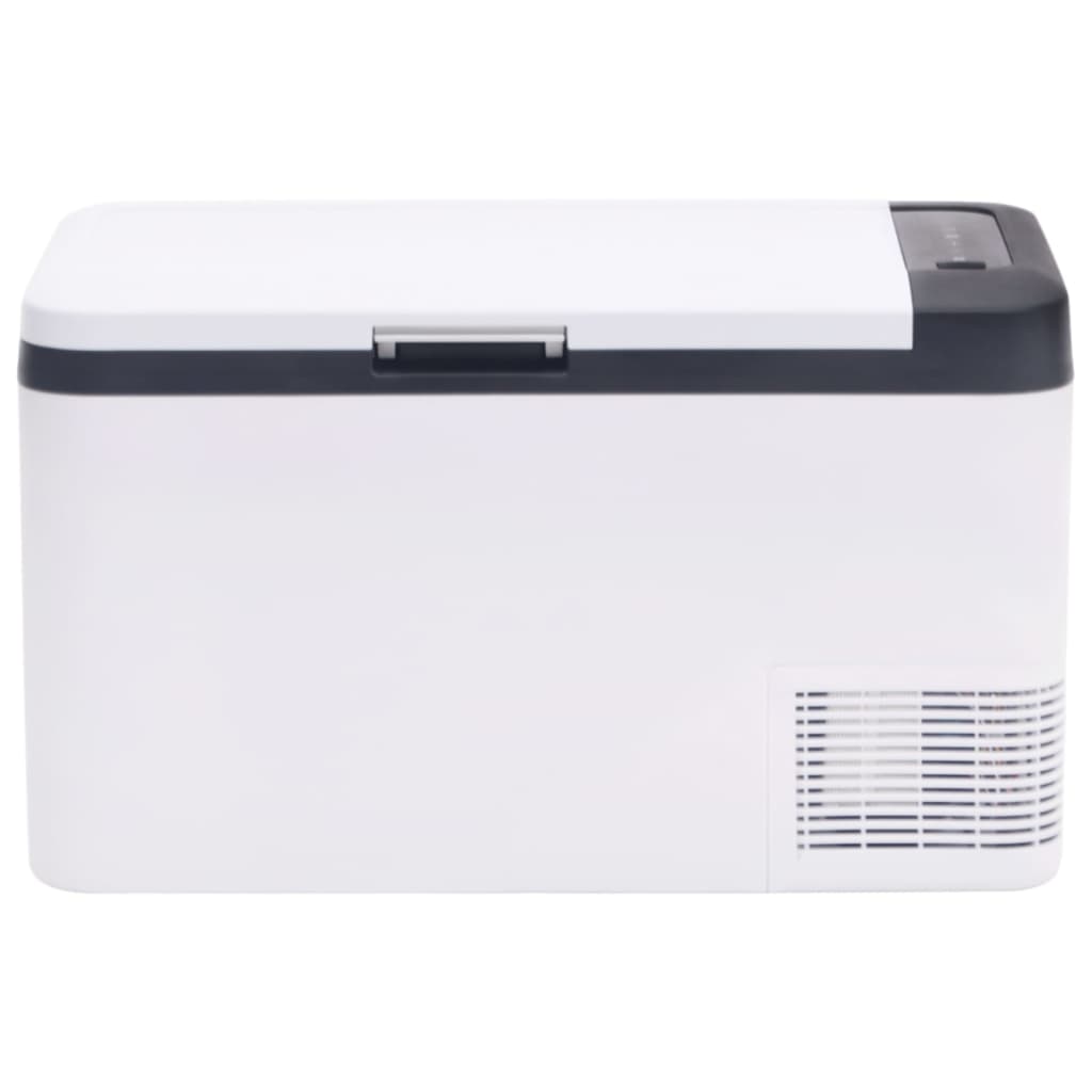 Vidaxl Cool Boîte avec poignée 25 L pp pe noir et blanc