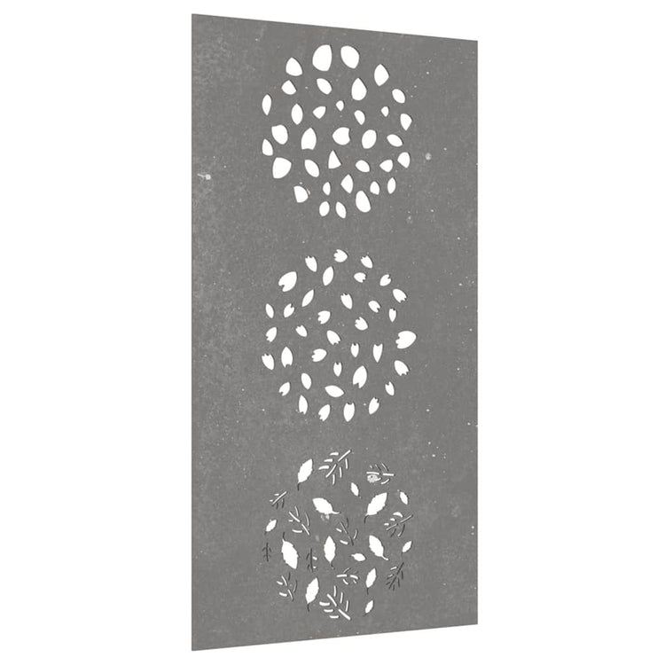 Vidaxl Mur Decoration Garden Leaf Design 105x55 cm Cortenstaal