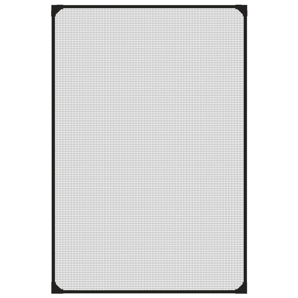 Vidaxl insecthor pour windows magnétique 80x120 cm anthracite -colored