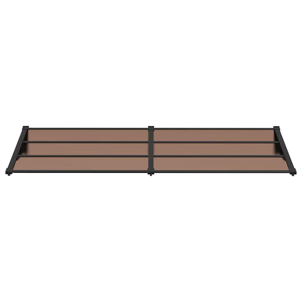 Vidaxl Porte auvent 239x90 cm Polycarbonate noir