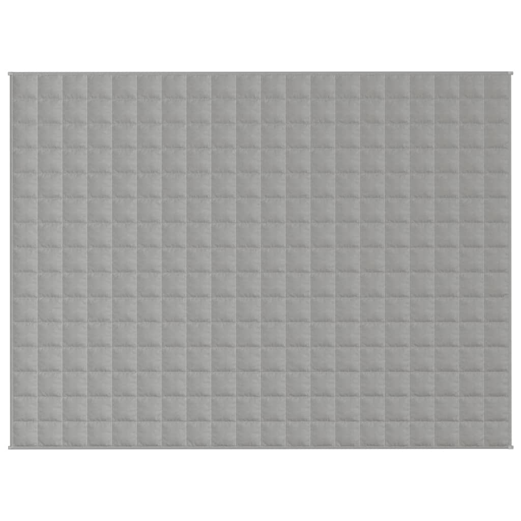 VIDAXL FAIBLAGE COUVERTURE 152x203 cm 11 kg de gris de tissu