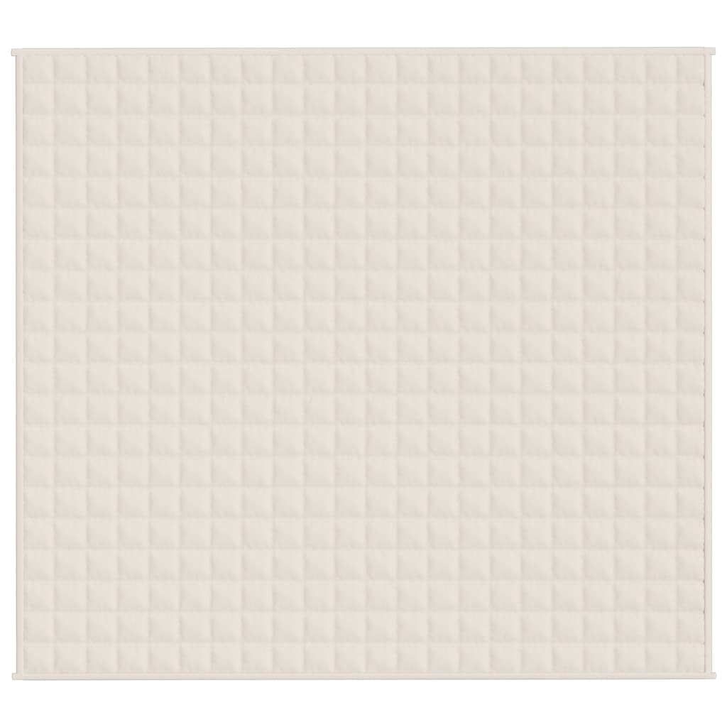 Vidaxl Faibleage Couverture 200x220 cm 9 kg Fabric Light Cream -Colored