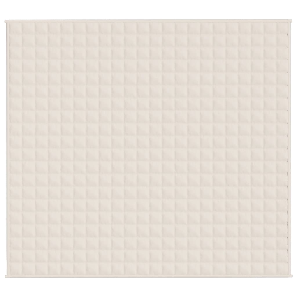 Vidaxl Faibleage Couverture 200x230 cm 9 kg Fabric Light Cream -Colored