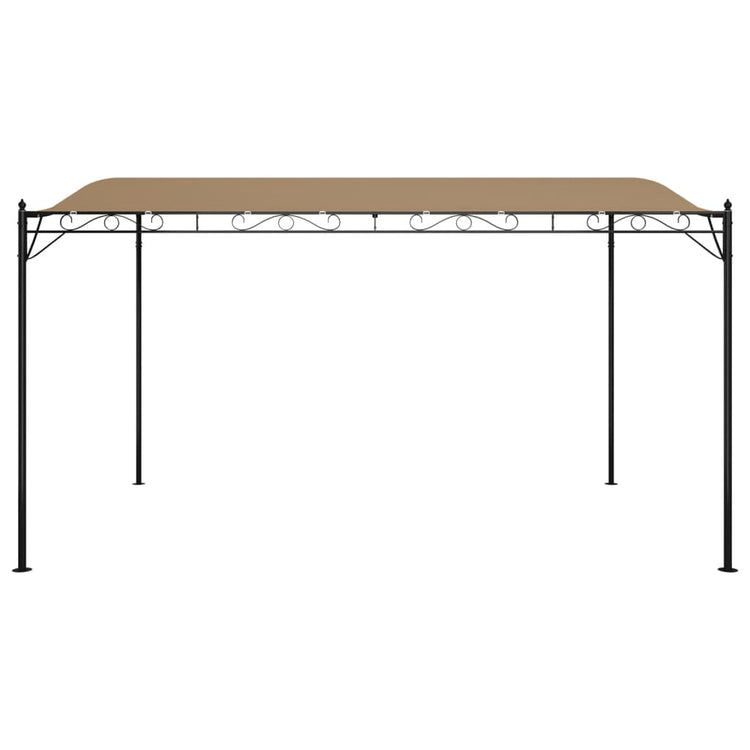 Vidaxl Luifel 4x3 m 180 g m² tissu et taupe en acier