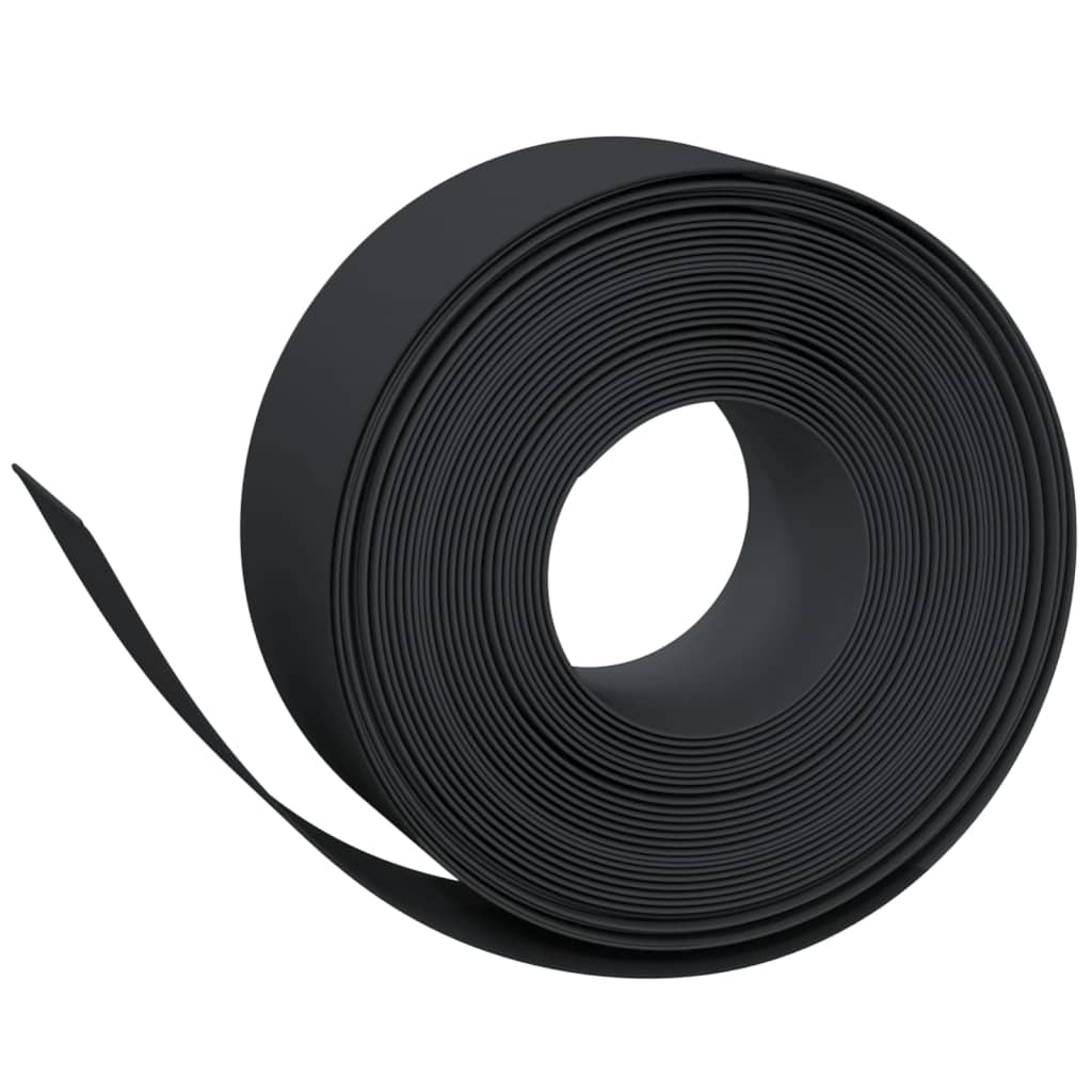 Vidaxl Garden Assemblées 5 ST 10 M 20 cm Polyéthylène noir