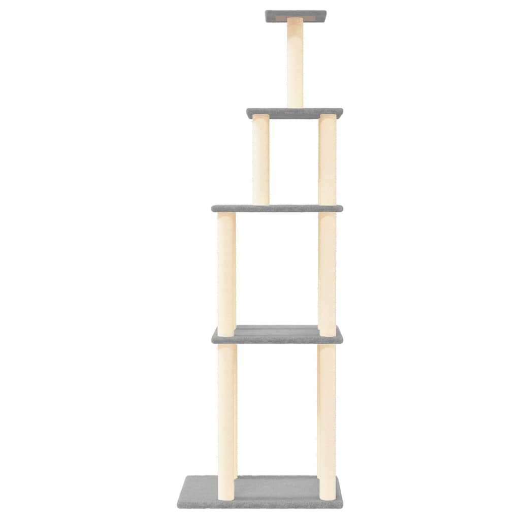 Vidaxl Cat Furniture avec Sisal Scratch Posts 183 cm Gris clair