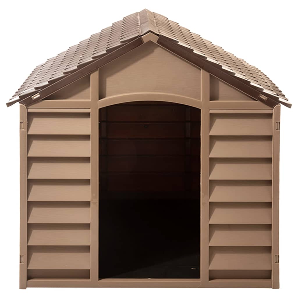 Vidaxl dog loft 86x84x82 cm en polypropène brun