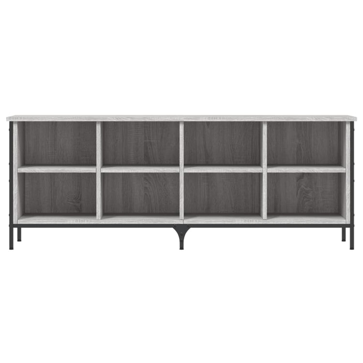 Armoire à chaussures vidaxl 131x35x50 cm en bois coupé gris sonoma chêne couleur