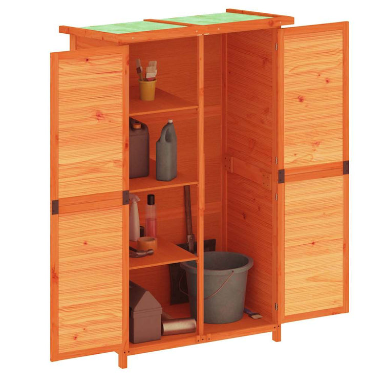 Vidaxl hangar de jardin 83x57x140 cm en pin massif brun