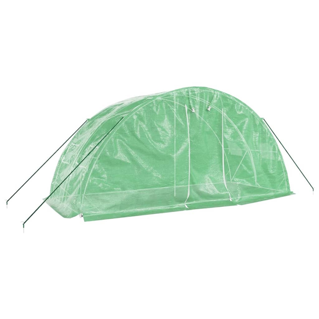 Vidaxl tuinkas avec cadre en acier 10 m² 5x2x2,3 m