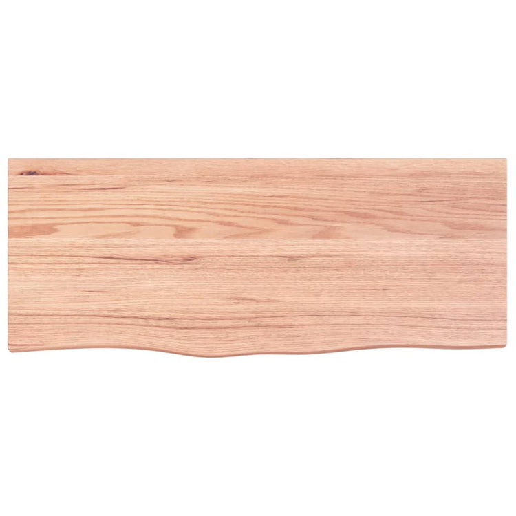 Tableau de lavabo VIDAXL 100x40x (2-4) cm Brown clair en bois massif traité