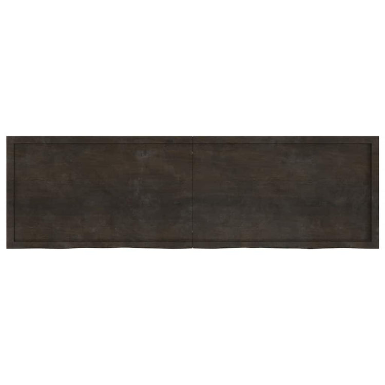Vidaxl Washingin Feille 200x60x (2-4) cm Bround foncé en bois massif traité