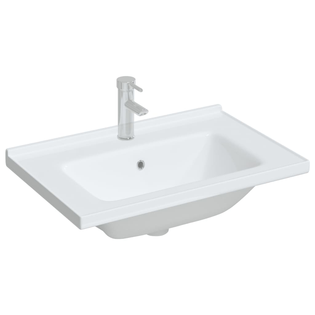 Vidaxl Washingin Rectangular 71x48x19.5 cm Céramique blanc