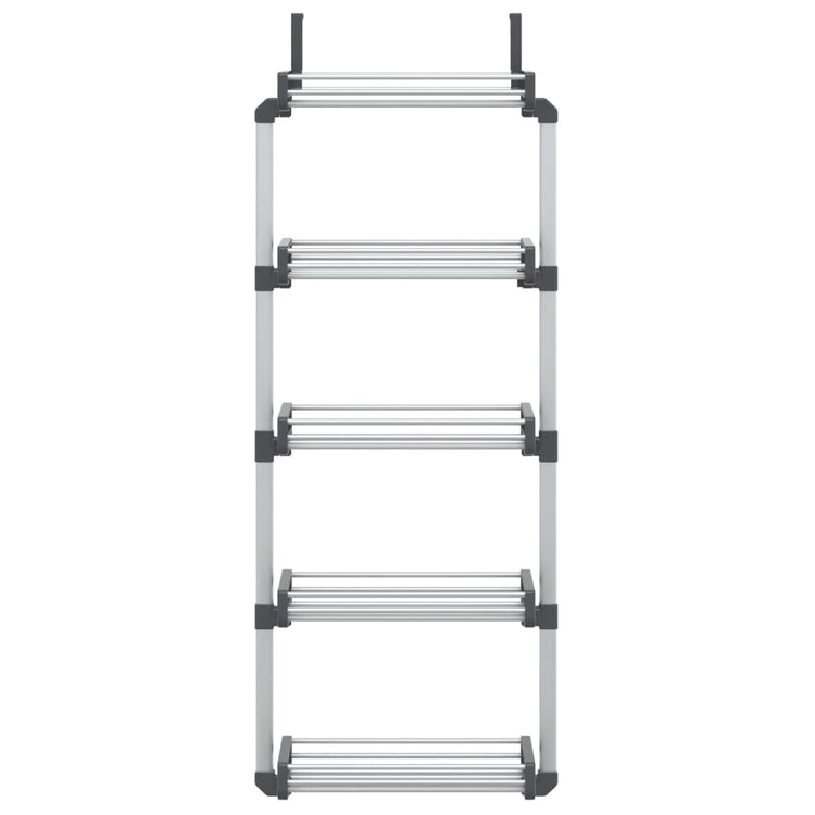 Organisateur de Vidaxl Deur avec 5 étagères 52x20x135 cm en aluminium