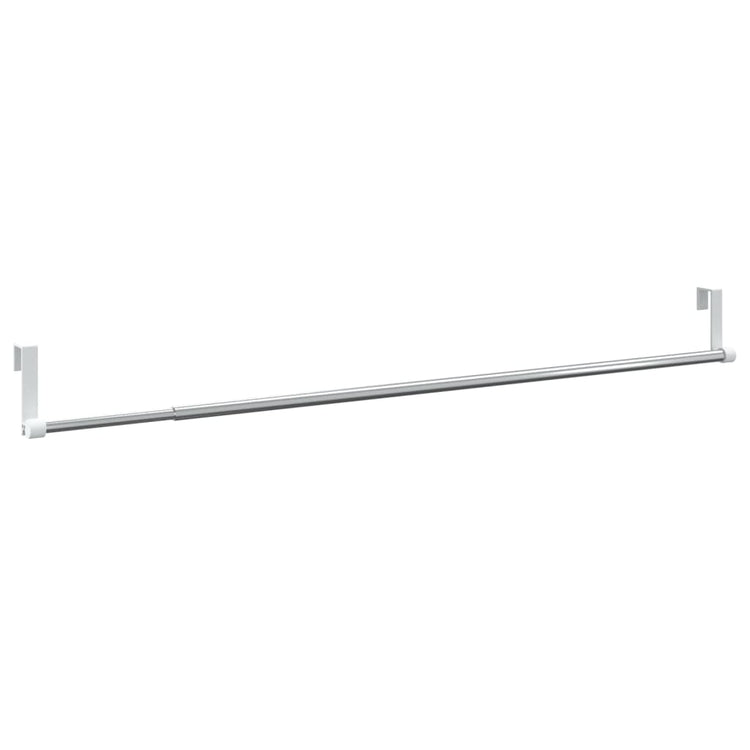 Rails de rideaux Vidaxl 2 pcs 60-105 cm en aluminium blanc et argent de couleur