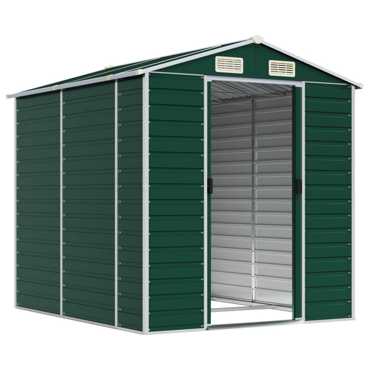 Vidaxl jardin hangar 191x215x198 cm Galvanisé en acier vert
