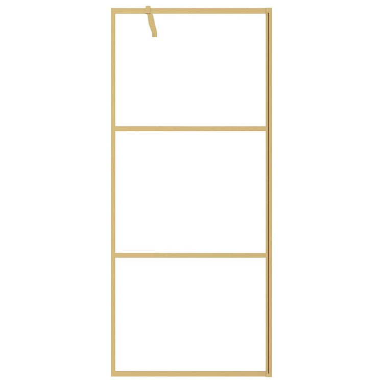 Vidaxl Walk-In Mur de douche transparent 90x195 cm ESG Glass Gold Couleurs